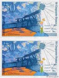 50 Francs SAINT-EXUPÉRY modifié Consécutifs FRANCE  1997 F.73.04 NEUF