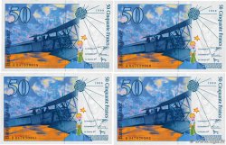 50 Francs SAINT-EXUPÉRY modifié Consécutifs FRANCIA  1999 F.73.05 FDC