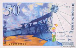 50 Francs SAINT-EXUPÉRY modifié FRANKREICH  1999 F.73.05 ST