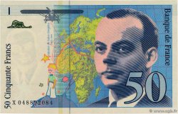 50 Francs SAINT-EXUPÉRY modifié Sans STRAP Fauté FRANCE  1999 F.73f4.05
