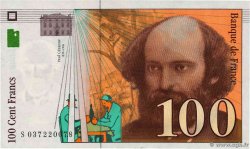 100 Francs CÉZANNE Sans STRAP Fauté FRANCIA  1997 F.74f4.01 SPL+
