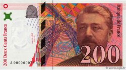 200 Francs EIFFEL Petit numéro FRANCE  1995 F.75.01A NEUF