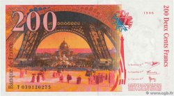 200 Francs EIFFEL FRANCIA  1996 F.75.03a FDC