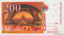 200 Francs EIFFEL Sans STRAP Fauté FRANCE  1996 F.75f4.02 AU