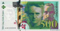 500 Francs PIERRE ET MARIE CURIE FRANCIA  1994 F.76.01 FDC