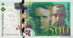 500 Francs PIERRE ET MARIE CURIE FRANCIA  1995 F.76.02 FDC