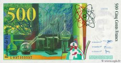 500 Francs PIERRE ET MARIE CURIE Numéro spécial FRANCIA  1998 F.76.04 q.FDC