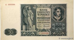 50 Zlotych POLOGNE  1941 P.102 pr.SUP