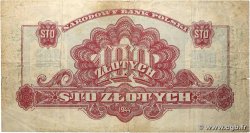 100 Zlotych POLOGNE  1944 P.116 B+