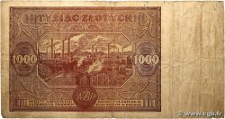 1000 Zlotych POLOGNE  1946 P.122 B
