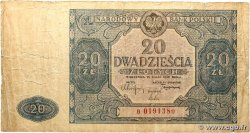 20 Zlotych POLOGNE  1946 P.127 B
