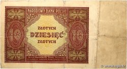 10 Zlotych POLOGNE  1946 P.126 TB