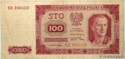 100 Zlotych POLOGNE  1948 P.139 B+