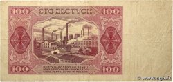 100 Zlotych POLOGNE  1948 P.139 B+