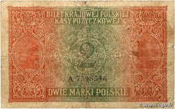 2 Marki POLOGNE  1917 P.009 B