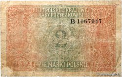 2 Marki POLOGNE  1917 P.009 B