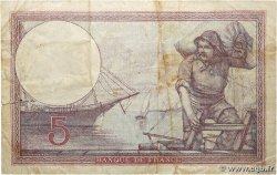 5 Francs FEMME CASQUÉE FRANCE  1925 F.03.09 TB