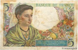 5 Francs BERGER FRANCE  1943 F.05.01 TTB