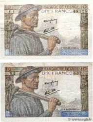 10 Francs MINEUR Lot FRANCE  1941 F.08.02 TTB
