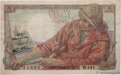20 Francs PÊCHEUR FRANCE  1945 F.13.10 TTB
