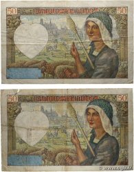 50 Francs JACQUES CŒUR Lot FRANCE  1941 F.19.15 TB