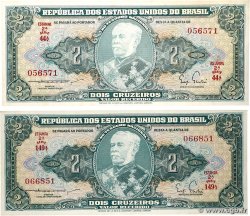2 Cruzeiros Lot BRÉSIL  1956 P.157 SUP