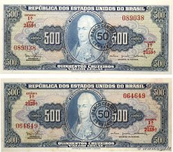50 Centavos sur 500 Cruzeiros Lot BRÉSIL  1967 P.186a SUP+