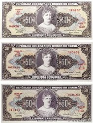 5 Centavos sur 50 Cruzeiros Lot BRÉSIL  1966 P.184b NEUF