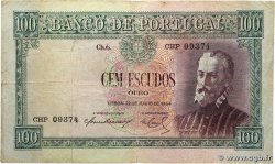 100 Escudos PORTUGAL  1954 P.159 TB