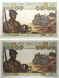 500 Francs Consécutifs MALí  1973 P.12f EBC+