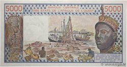 5000 Francs WEST AFRIKANISCHE STAATEN  1988 P.108Af VZ