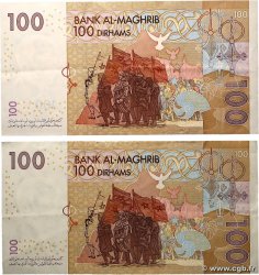 100 Dirhams Lot MAROC  2002 P.70 TTB+