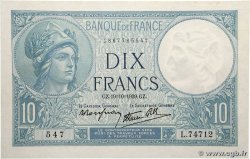 10 Francs MINERVE modifié FRANCE  1939 F.07.12