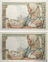 10 Francs MINEUR Consécutifs FRANCIA  1942 F.08.04 AU