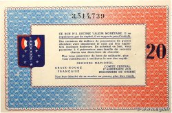 20 Francs BON DE SOLIDARITÉ FRANCE régionalisme et divers  1945 KL.08C3 pr.SPL