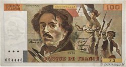 100 Francs DELACROIX FRANCE  1978 F.68.03