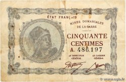 50 Centimes MINES DOMANIALES DE LA SARRE FRANCE  1920 VF.50.01 F