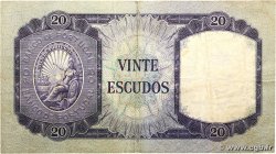 20 Escudos PORTUGAL  1960 P.163a TB
