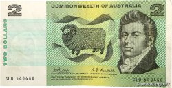 2 Dollars AUSTRALIE  1966 P.38c