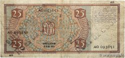 25 Gulden Annulé PAYS-BAS  1931 P.050 TB