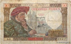 50 Francs JACQUES CŒUR FRANCE  1940 F.19.01