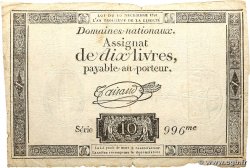 10 Livres FRANCE  1791 Ass.21a