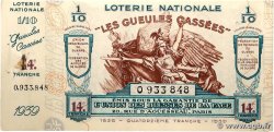 Carnet de Bons de Loterie de 1/10ème FRANCE régionalisme et divers  1939 