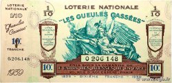 Carnet de Bons de Loterie de 1/10ème FRANCE régionalisme et divers  1939 