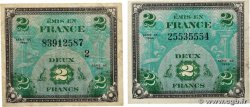 2 Francs DRAPEAU Lot FRANKREICH  1944 VF.16.01 et 02