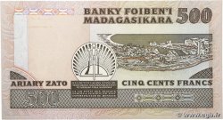500 Francs - 100 Ariary MADAGASCAR  1983 P.067a UNC-