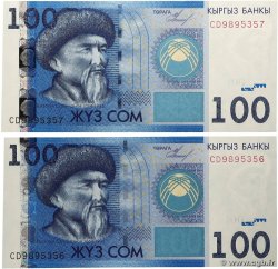 100 Som Consécutifs KIRGHIZISTAN  2009 P.26a