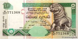 10 Rupees SRI LANKA  2001 P.115a NEUF