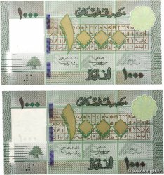 1000 Livres Consécutifs LIBANO  2016 P.090c FDC
