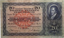 20 Francs SUISSE  1949 P.39q
